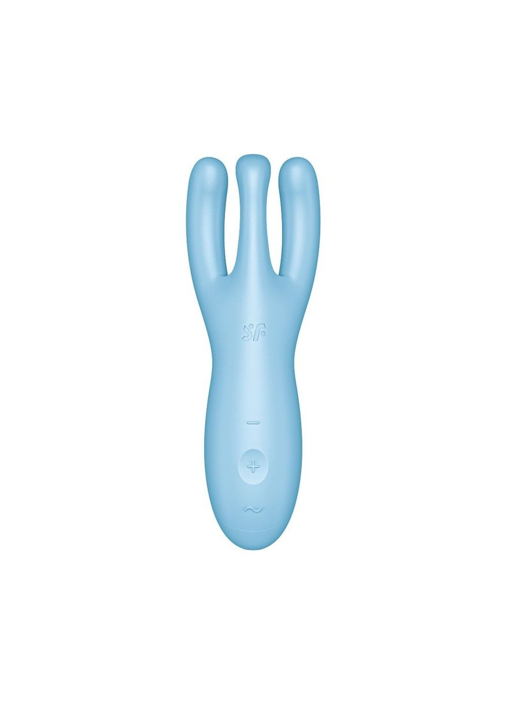 Кліторальний смарт вібратор Threesome 4 Blue з трьома пальчиками Satisfyer (254734179)
