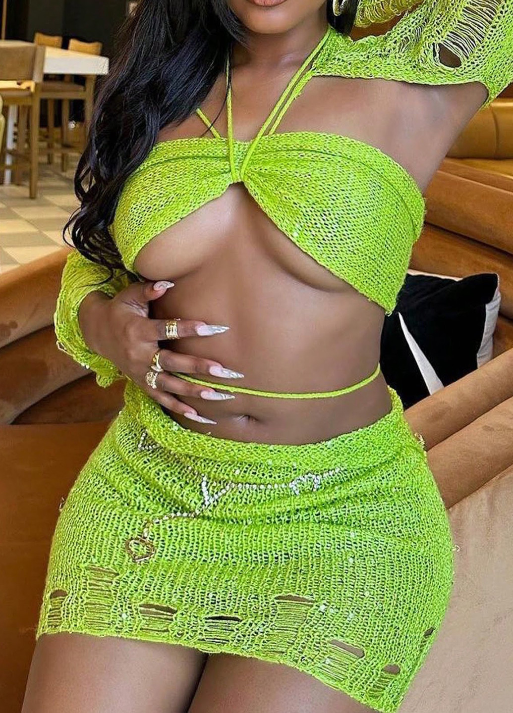 Костюм (топ, юбка) SHEIN (330817611)