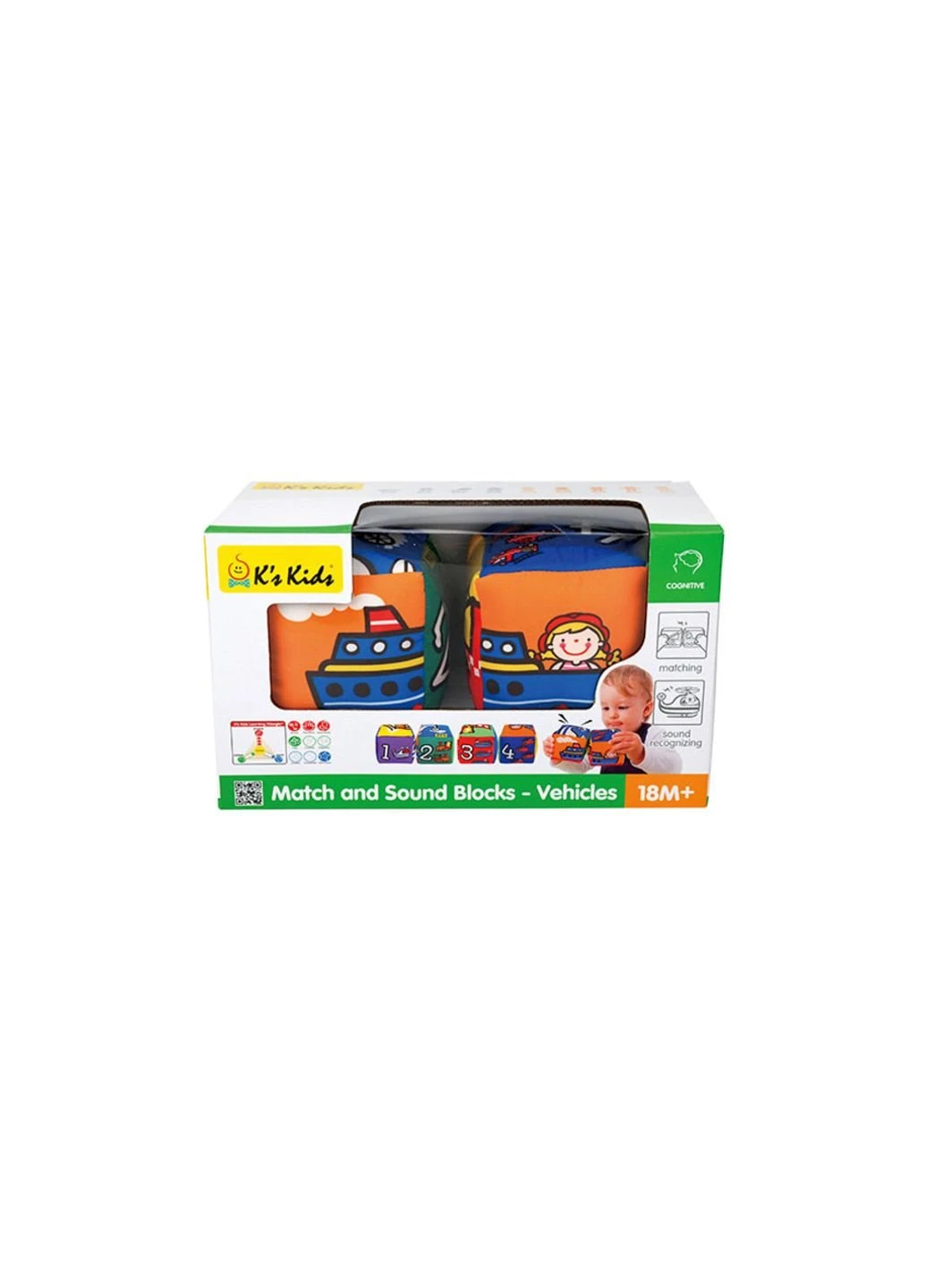 Розвиваюча іграшка K'S KIDS Кубики Транспорт (6603156) K’S Kids (254069607)