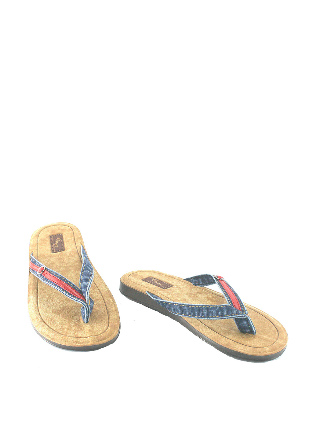 Синие джинсовые вьетнамки No Brand