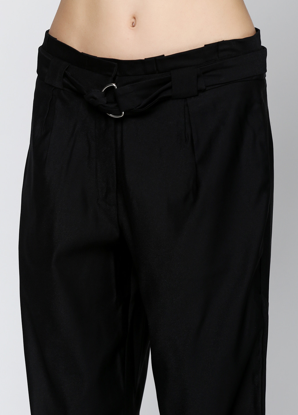Черные кэжуал демисезонные прямые брюки Silvian Heach