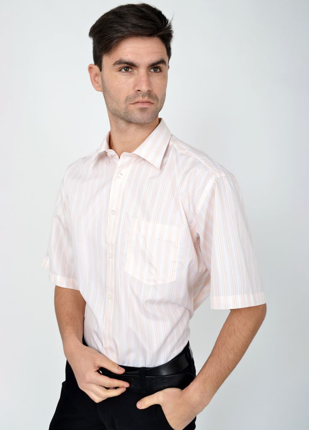 Молочная кэжуал рубашка Ager