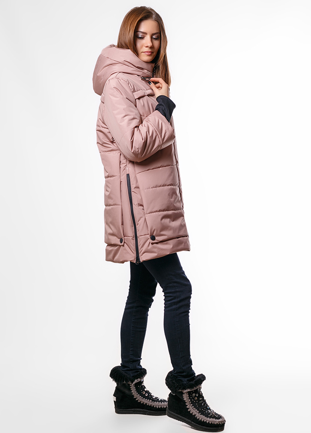 Темно-рожева зимня куртка SFN
