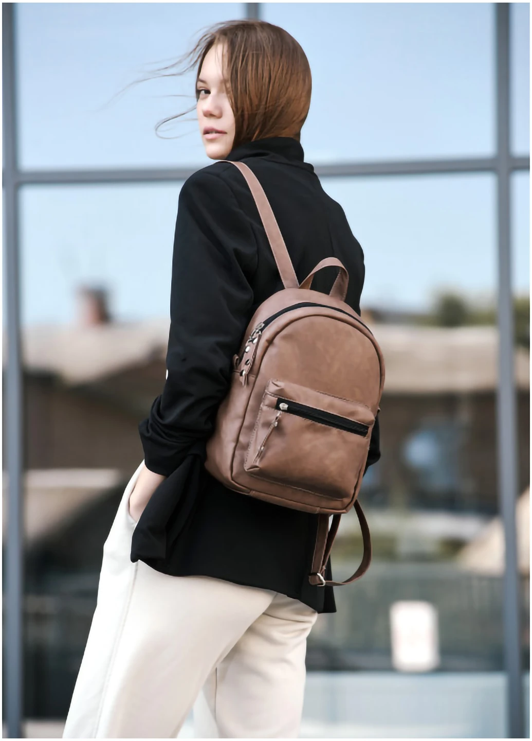 Жіночий рюкзак Talari MSB 31х22х12 см Sambag (254595325)