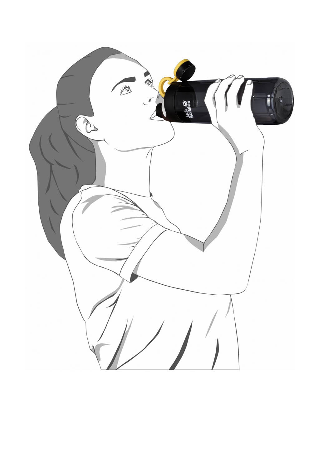 Пляшка, 1000 мл Jack Wolfskin MANCORA 1 0 (304979287)