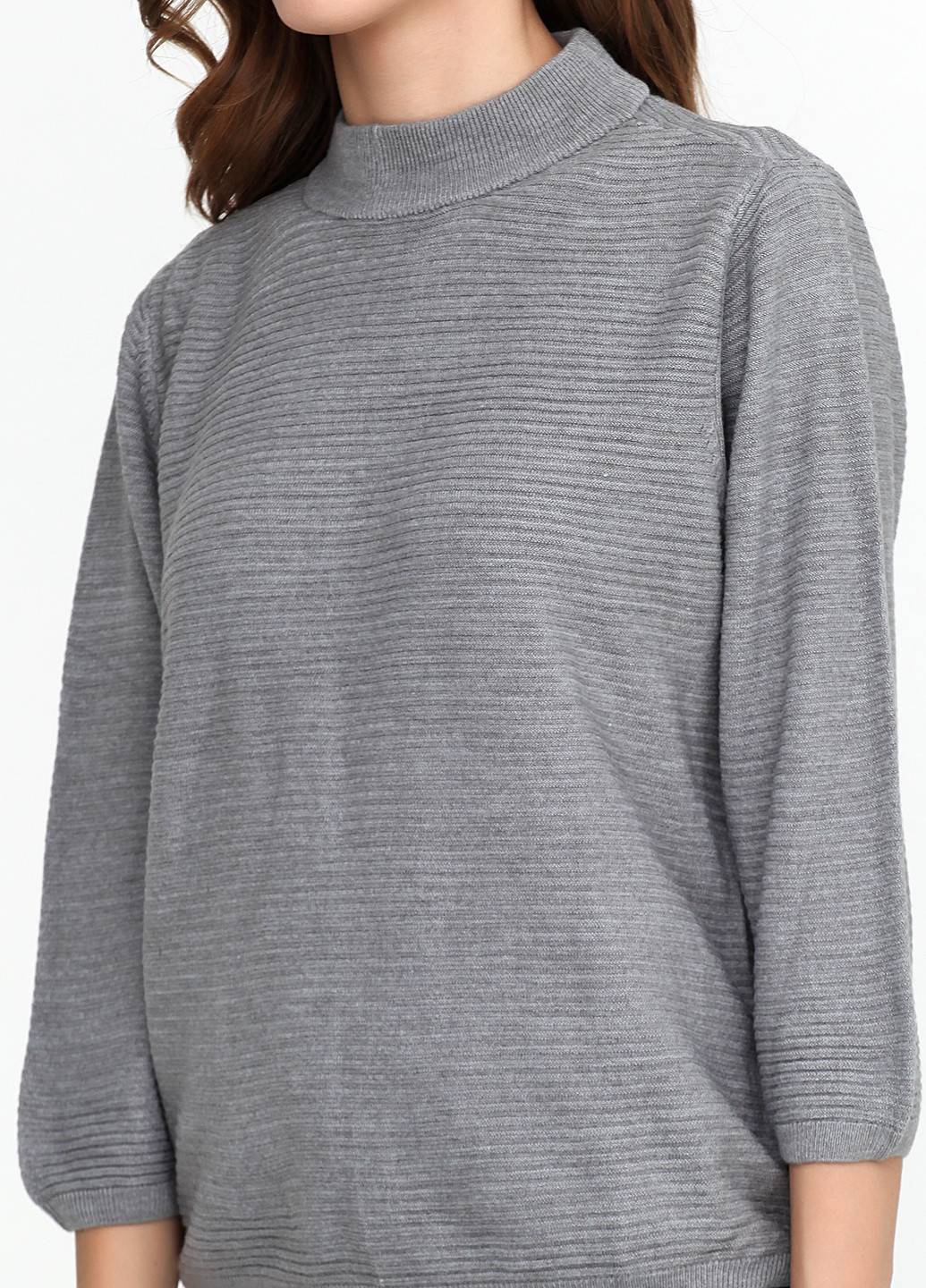 Серый демисезонный свитер Jacqueline de Yong