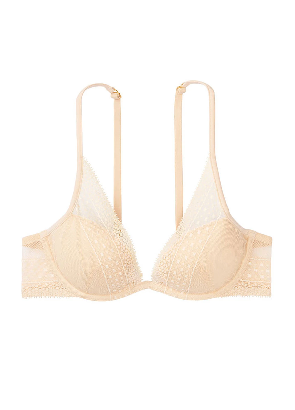 Бежевий демісезонний комплект (бюстгальтер, труси) Victoria's Secret
