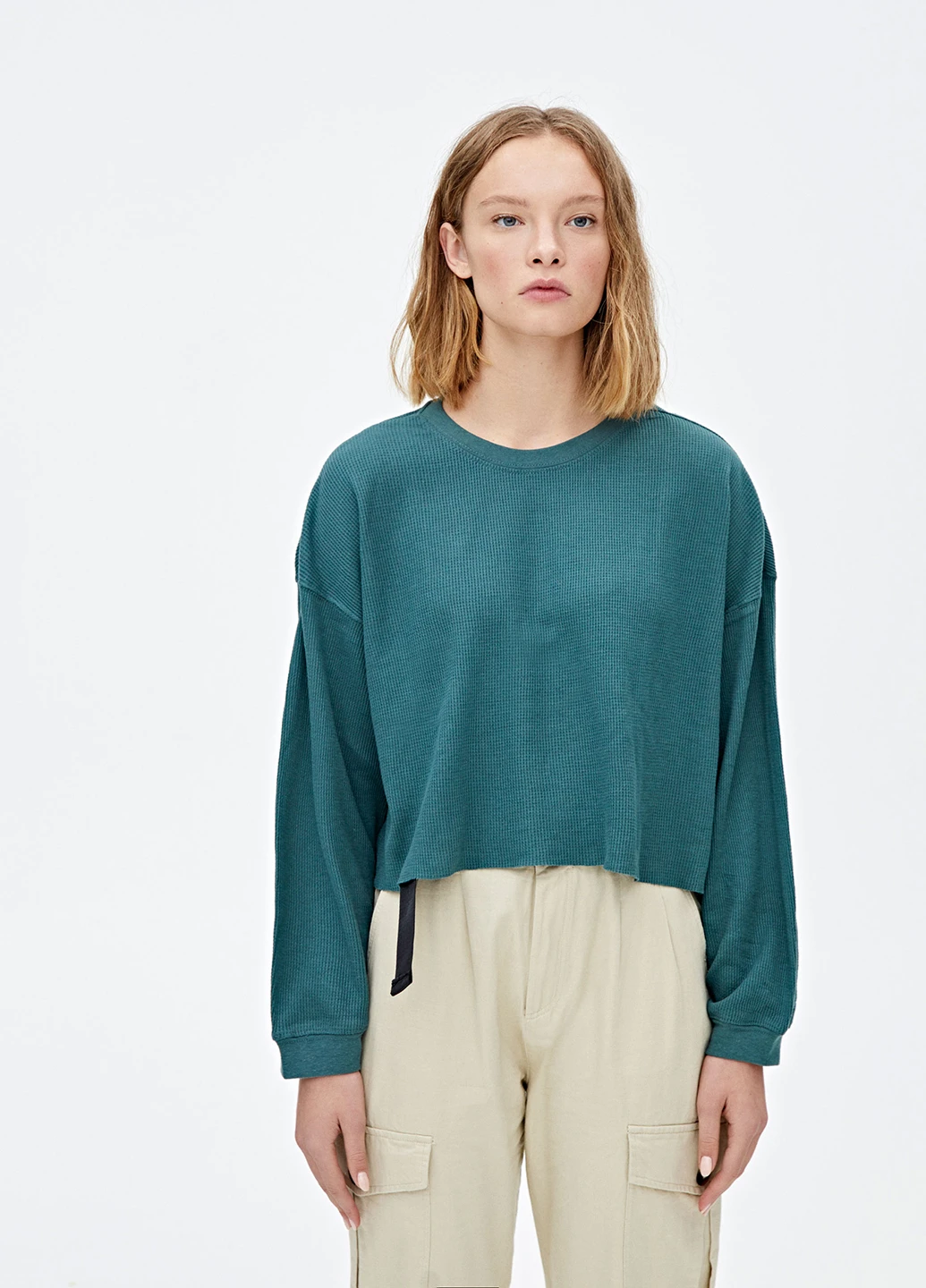 Зеленый демисезонный джемпер джемпер Pull & Bear