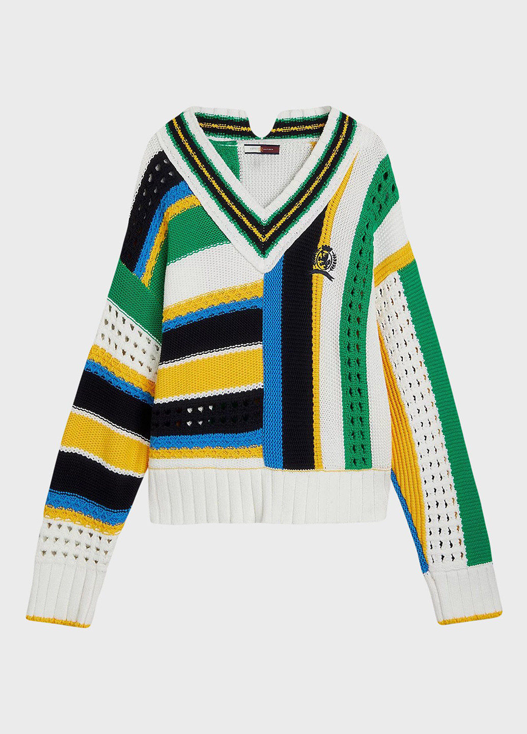 Комбинированный демисезонный пуловер пуловер Tommy Hilfiger