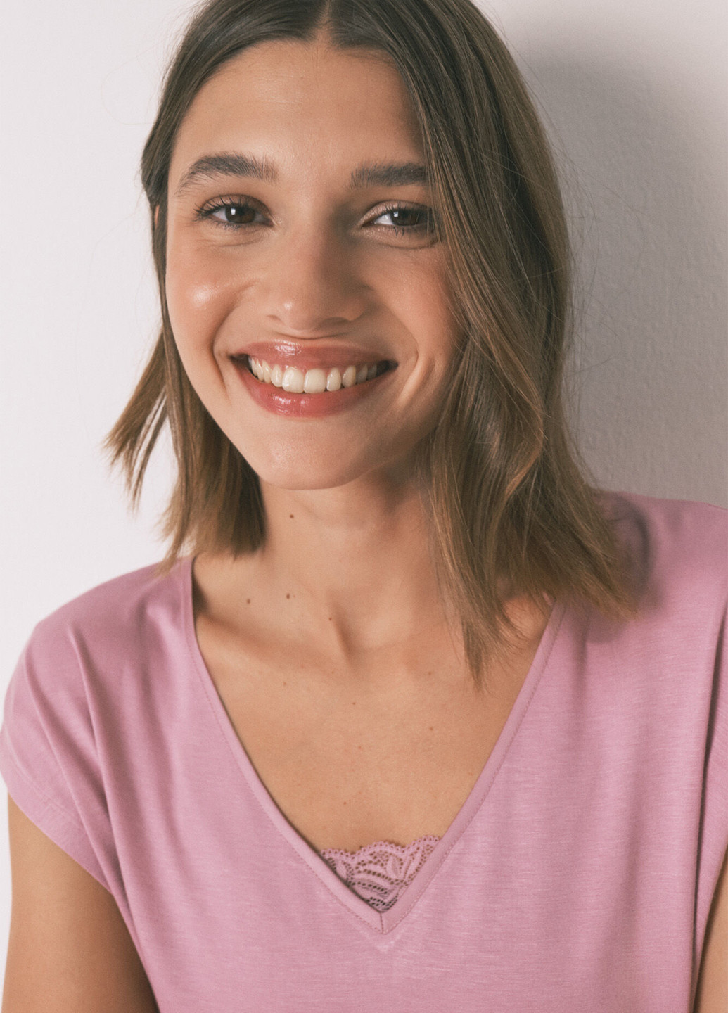 Рожево-лілова всесезон піжама (футболка, капрі) футболка + капрі Women'secret