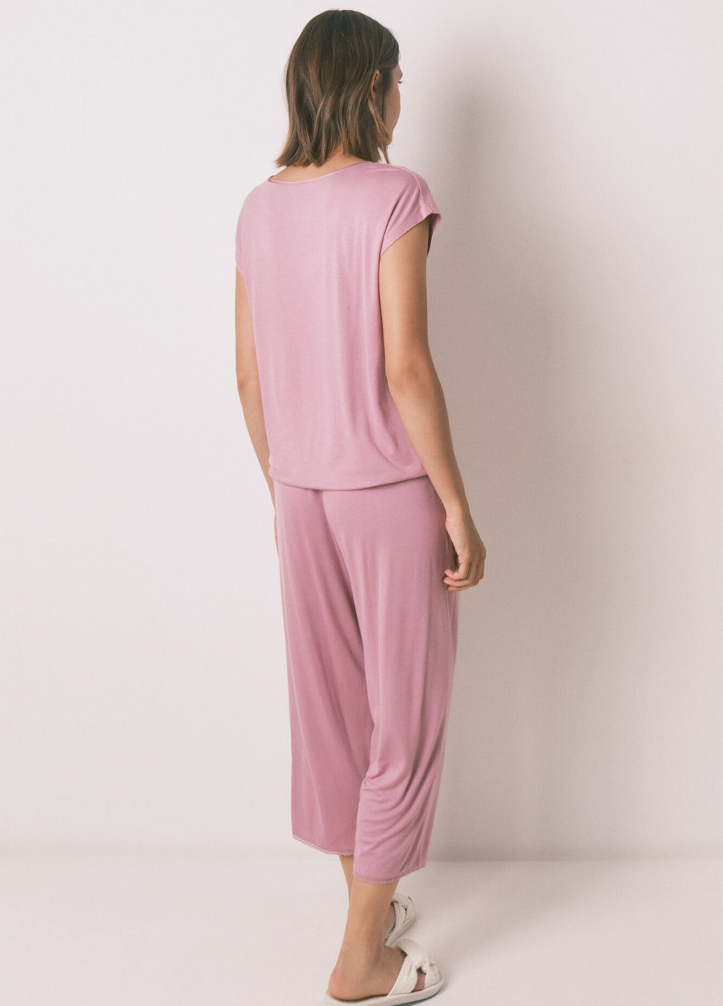 Рожево-лілова всесезон піжама (футболка, капрі) футболка + капрі Women'secret