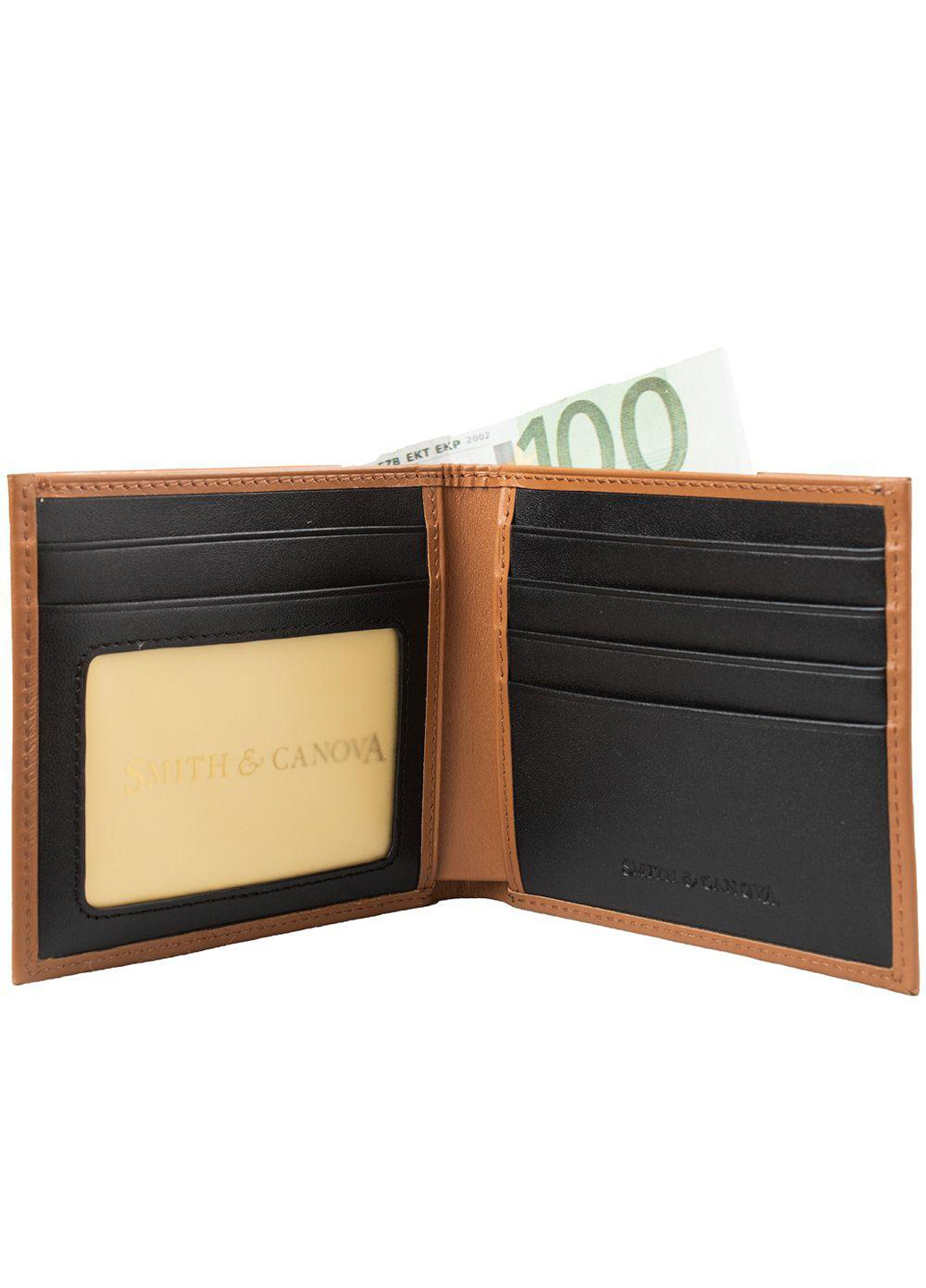 Чоловічий шкіряний гаманець 11,5х9,5х2 см Smith&Canova (252133295)