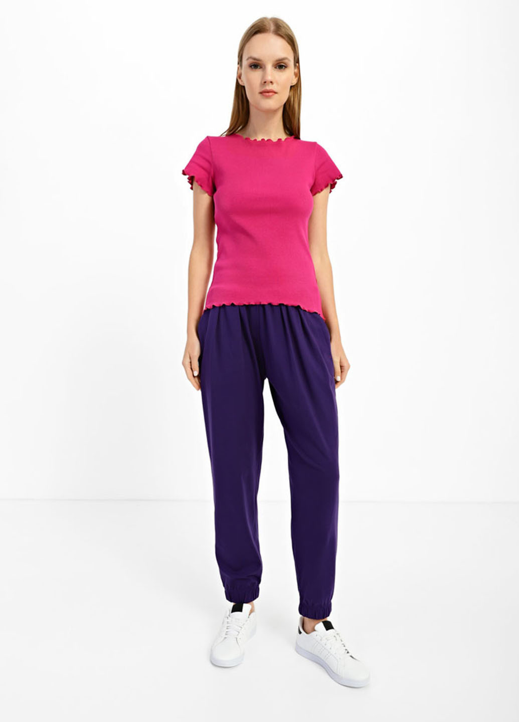 Фиолетовые кэжуал летние джоггеры брюки Promin