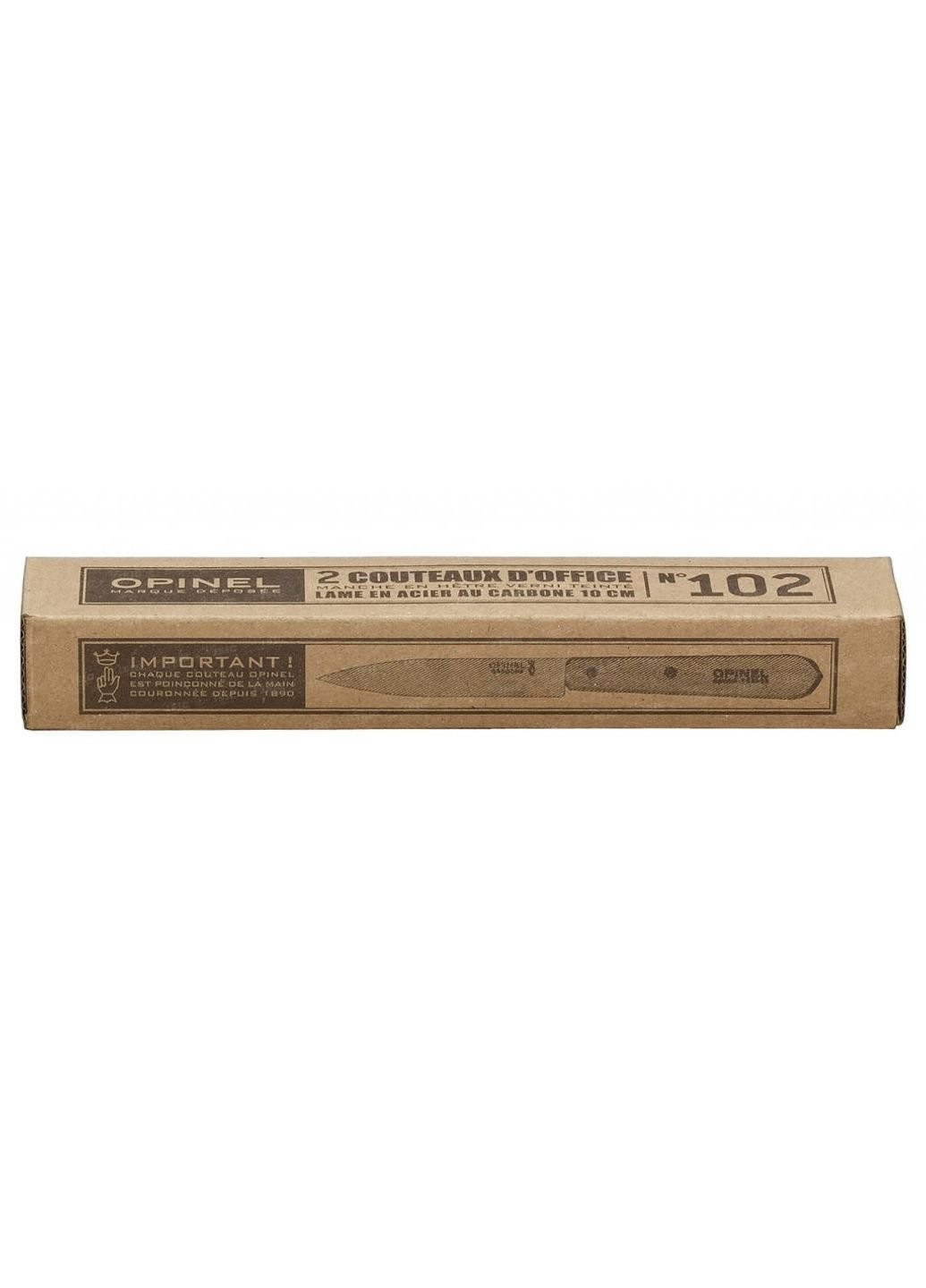 Набір ножів Office №102 carbon steel 2шт (001222) Opinel коричневий,