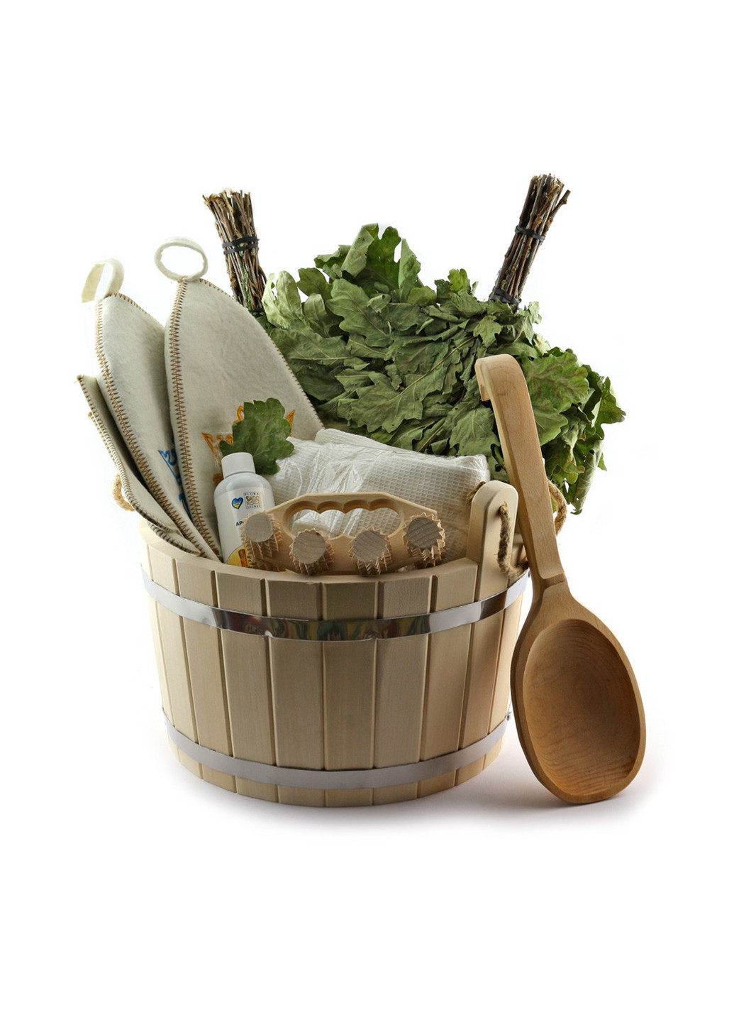 Подарунковий набір для лазні у великій коробці, сімейний 14 предметів Luxyart (252261853)