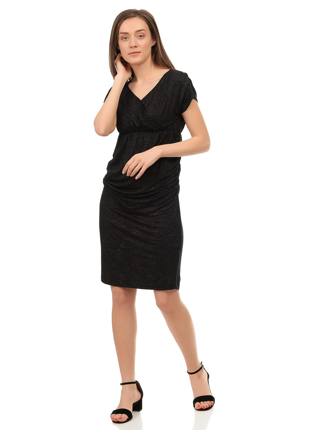 Черное кэжуал платье Kiabi однотонное