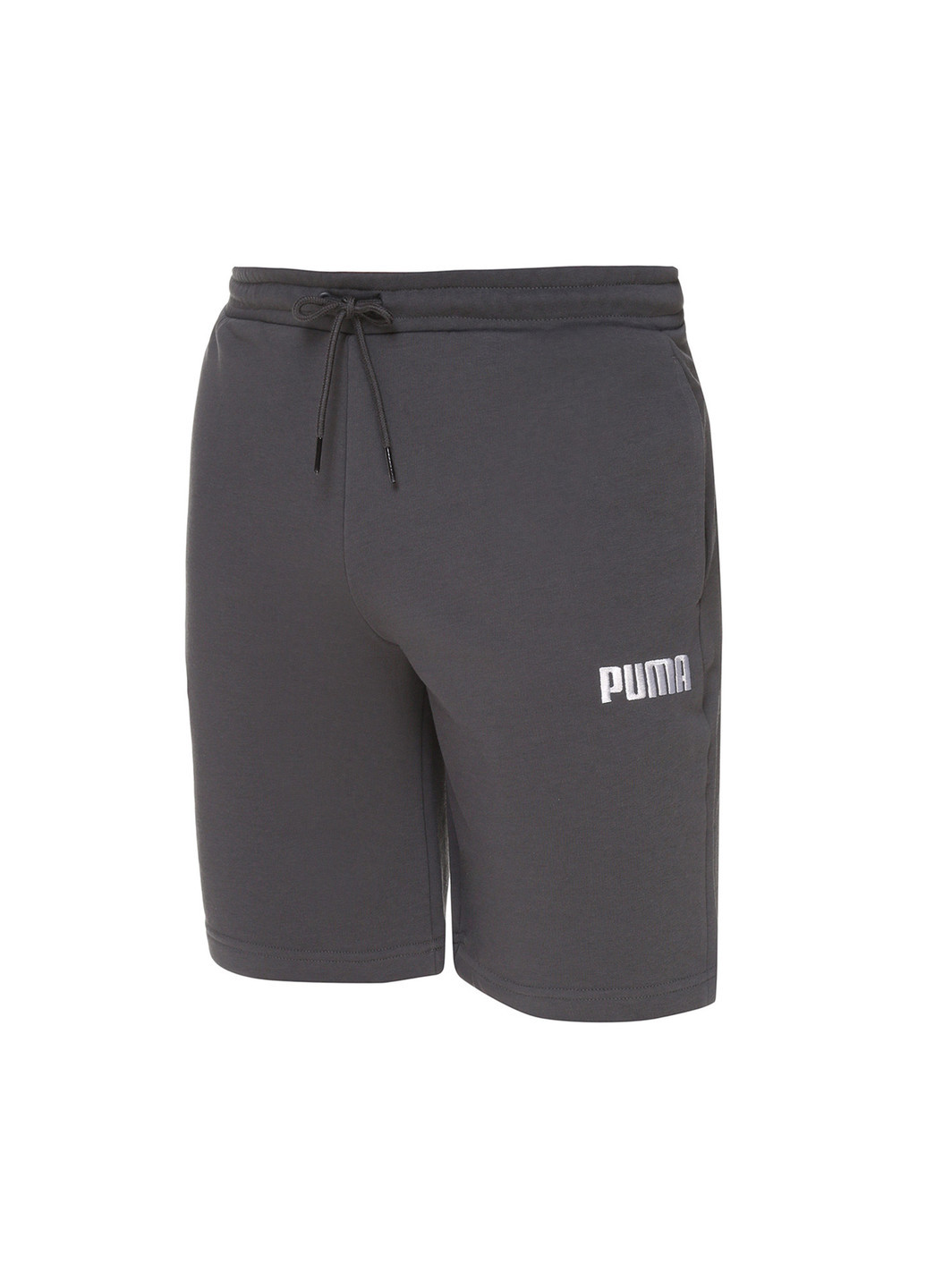 Шорти Men’s Shorts Puma однотонні сірі спортивні поліестер, бавовна