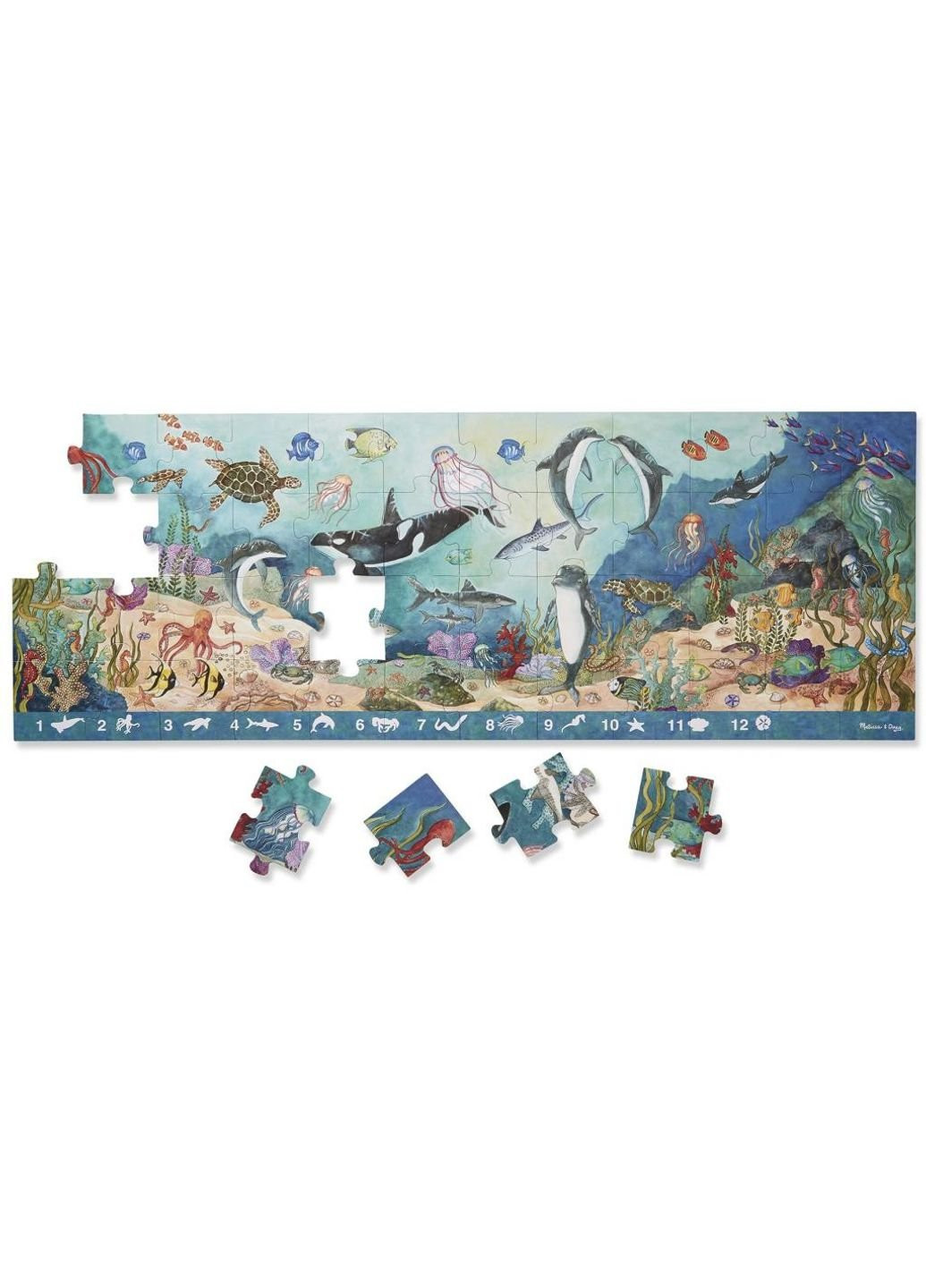 Пазл Мега "Морское дно", 48 элементов (MD4493) Melissa&Doug (249984368)