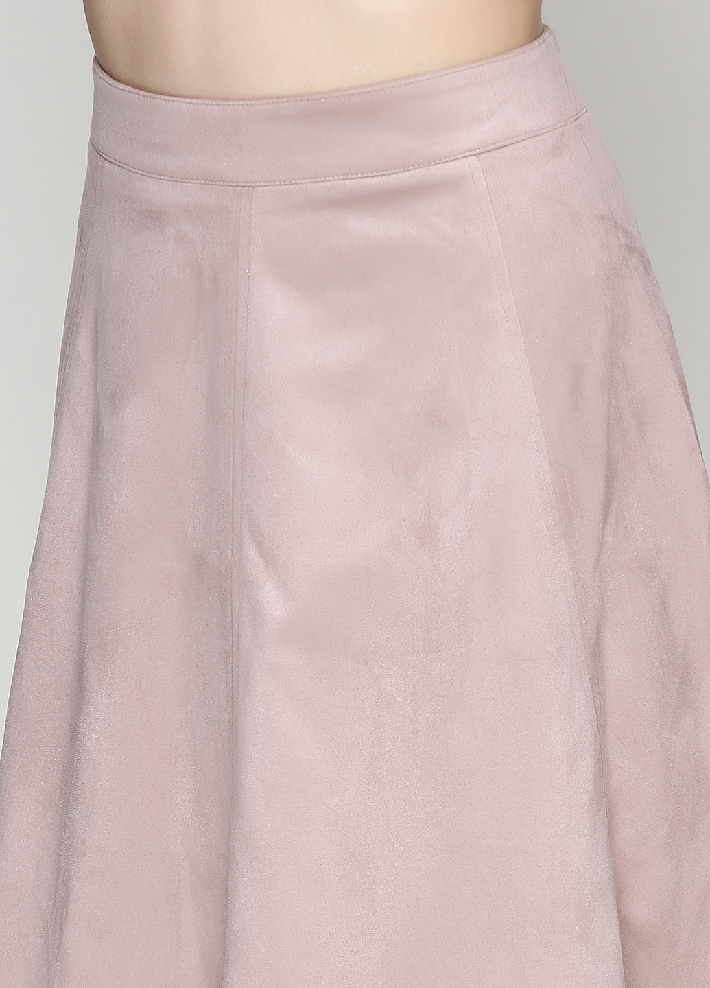 Розово-лиловая кэжуал однотонная юбка H&M а-силуэта (трапеция), а-силуэта (трапеция)