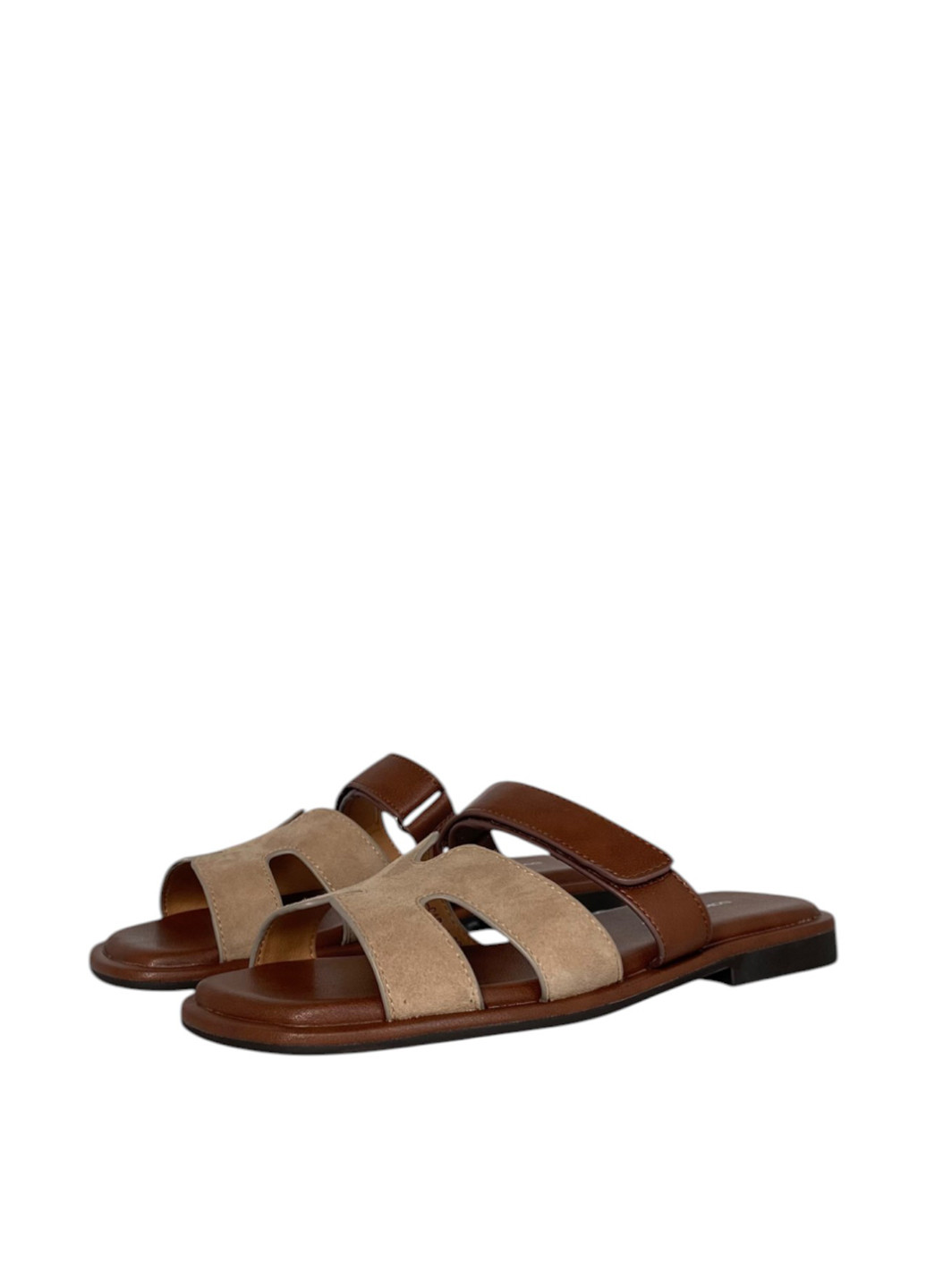 Коричневые шлепанцы Sorte Lady