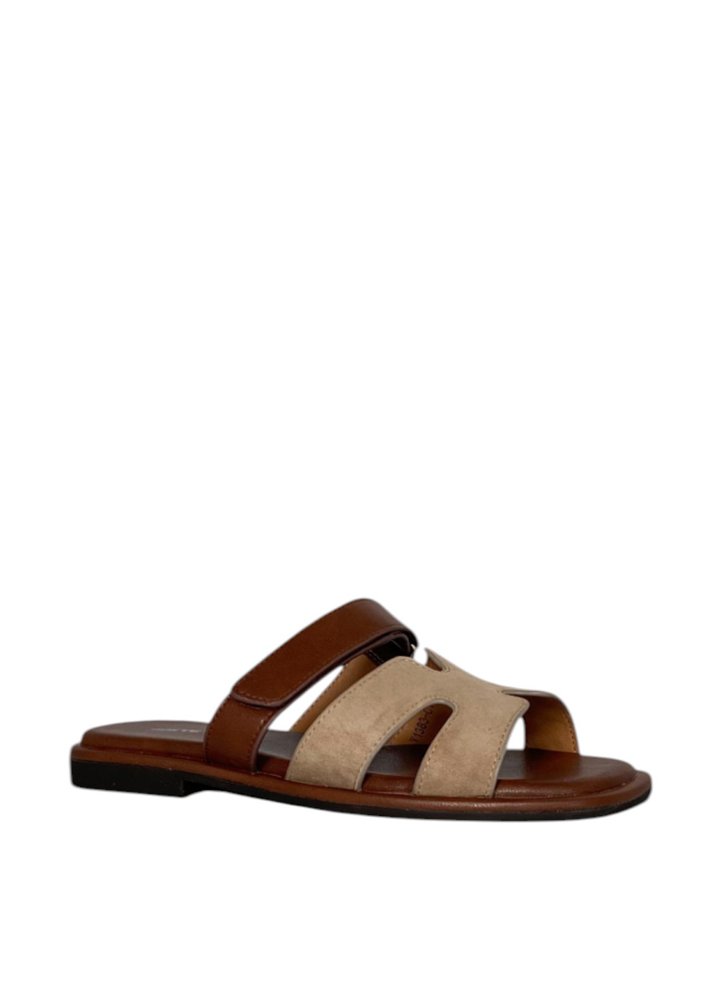 Коричневые шлепанцы Sorte Lady