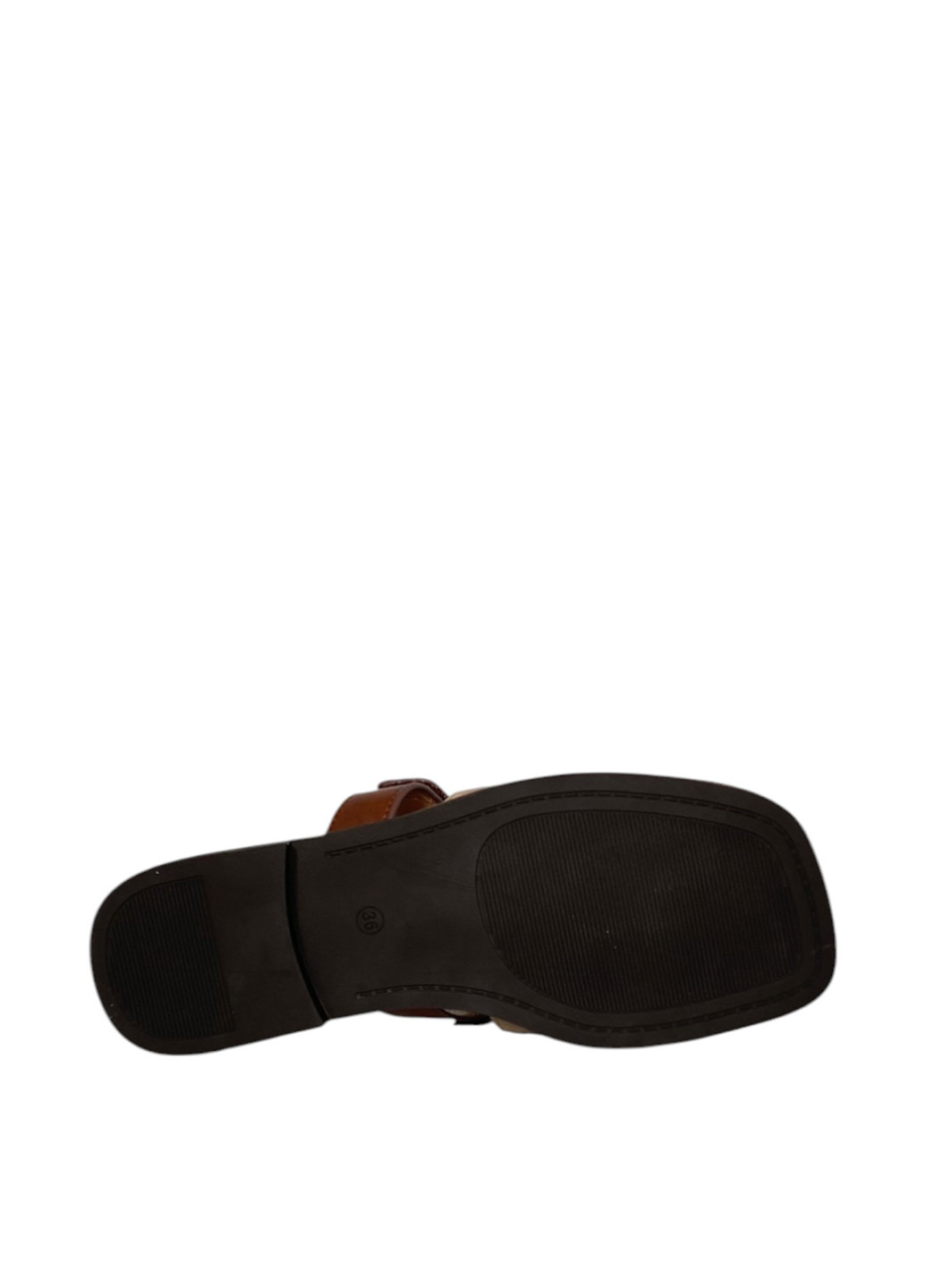 Коричневые шлепанцы Sorte Lady