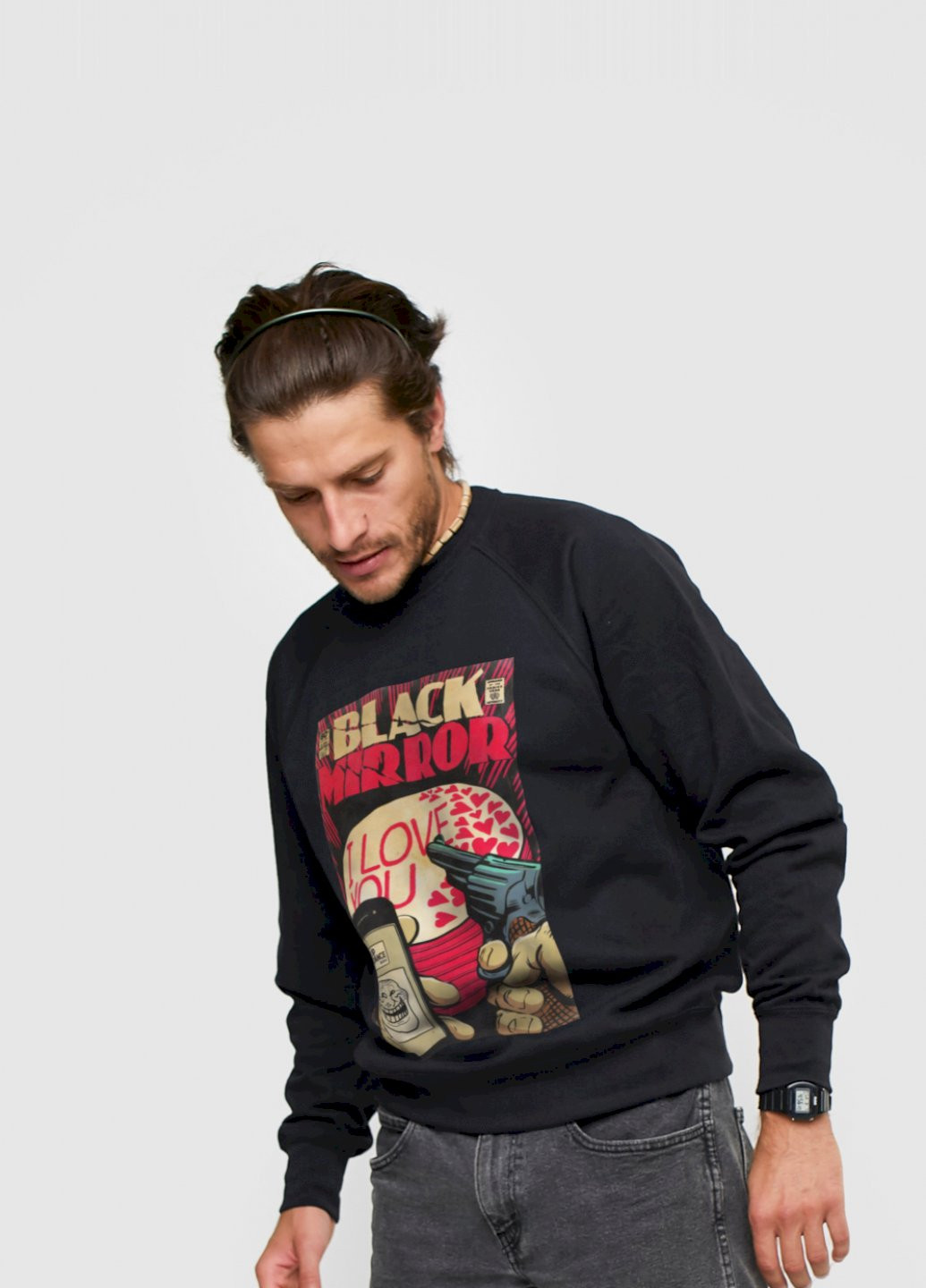 Черный свитшот мужской YAPPI (198688810)