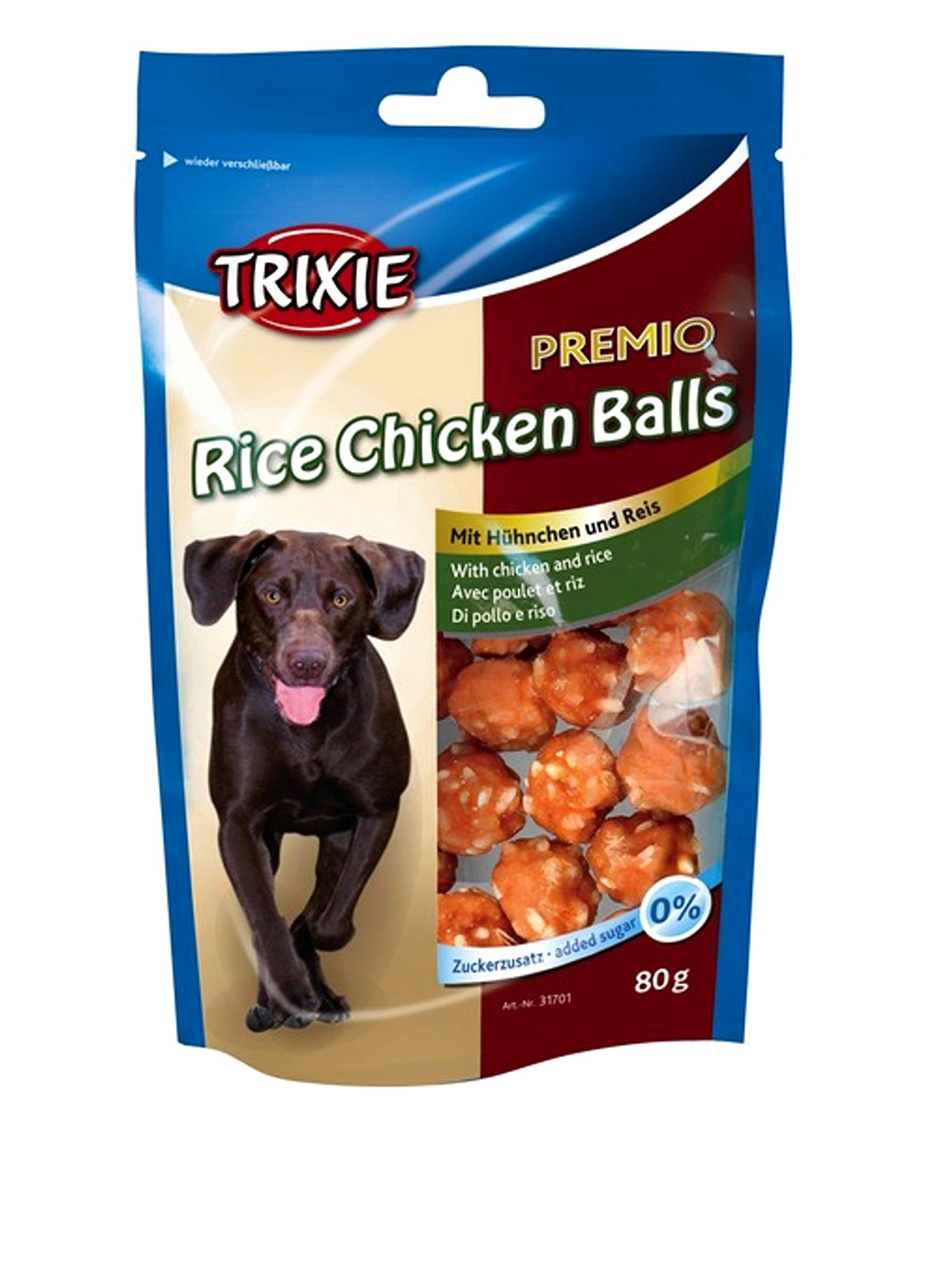 Ласощі для собак "PREMIO Rice Chicken Balls", 80гр Trixie (16935242)