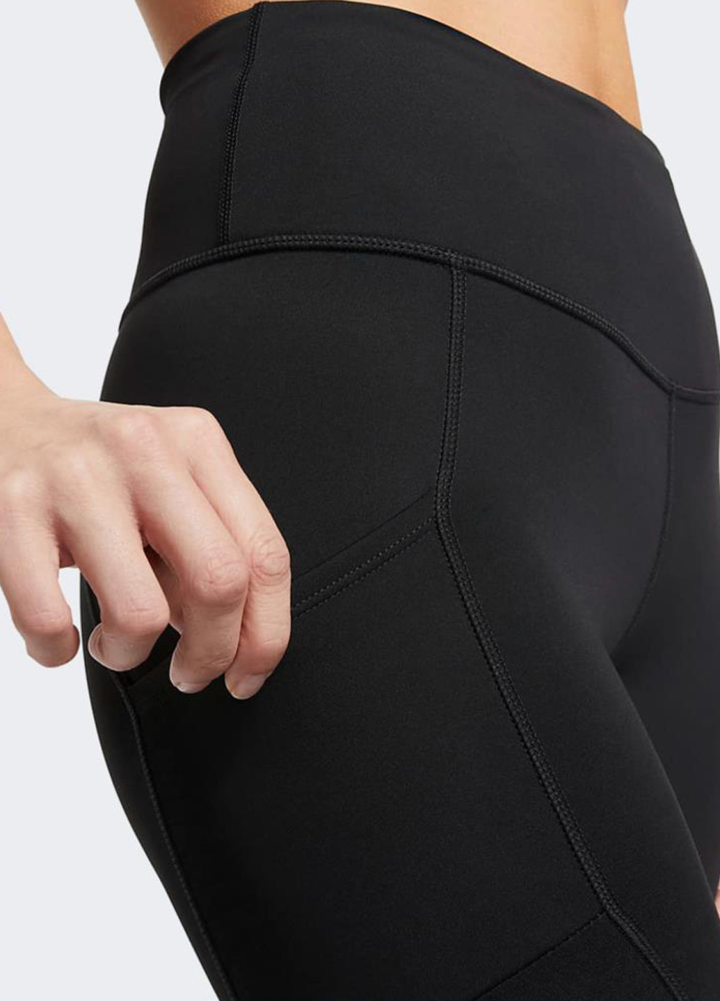 Черные демисезонные леггинсы dx0215-010 Nike