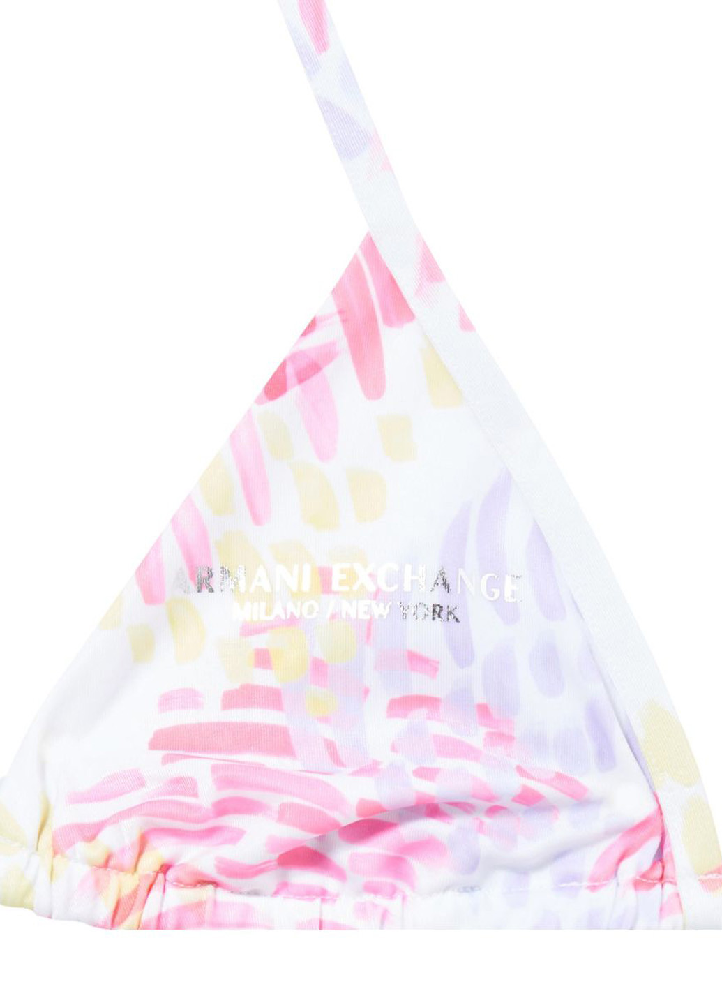 Белый летний купальник раздельный, бикини Armani Exchange