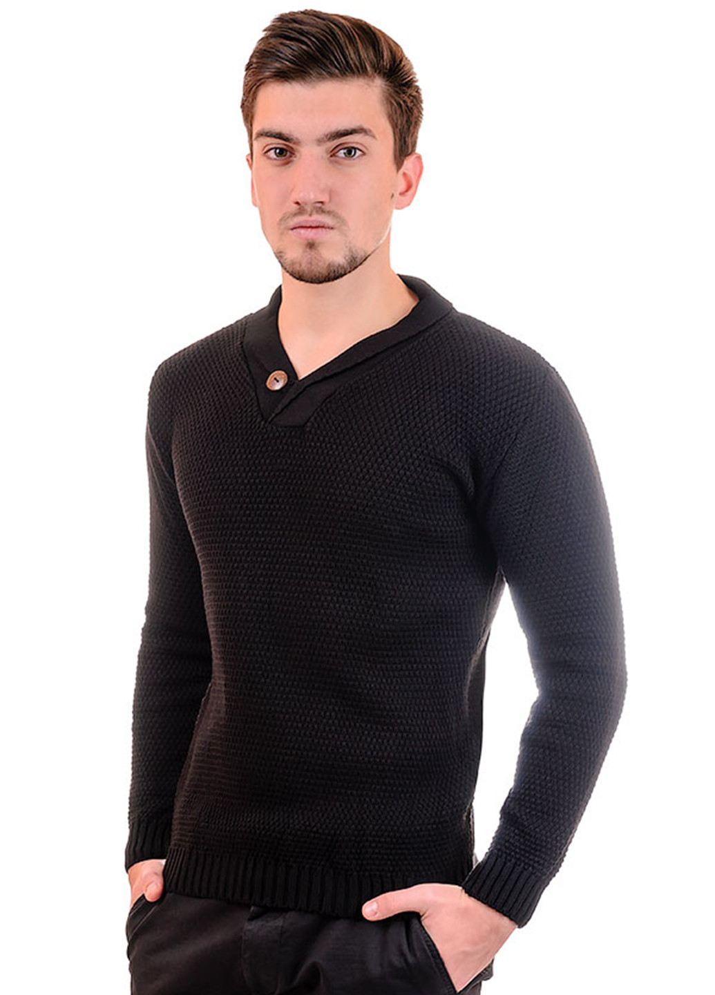 Чорний демісезонний пуловер SVTR