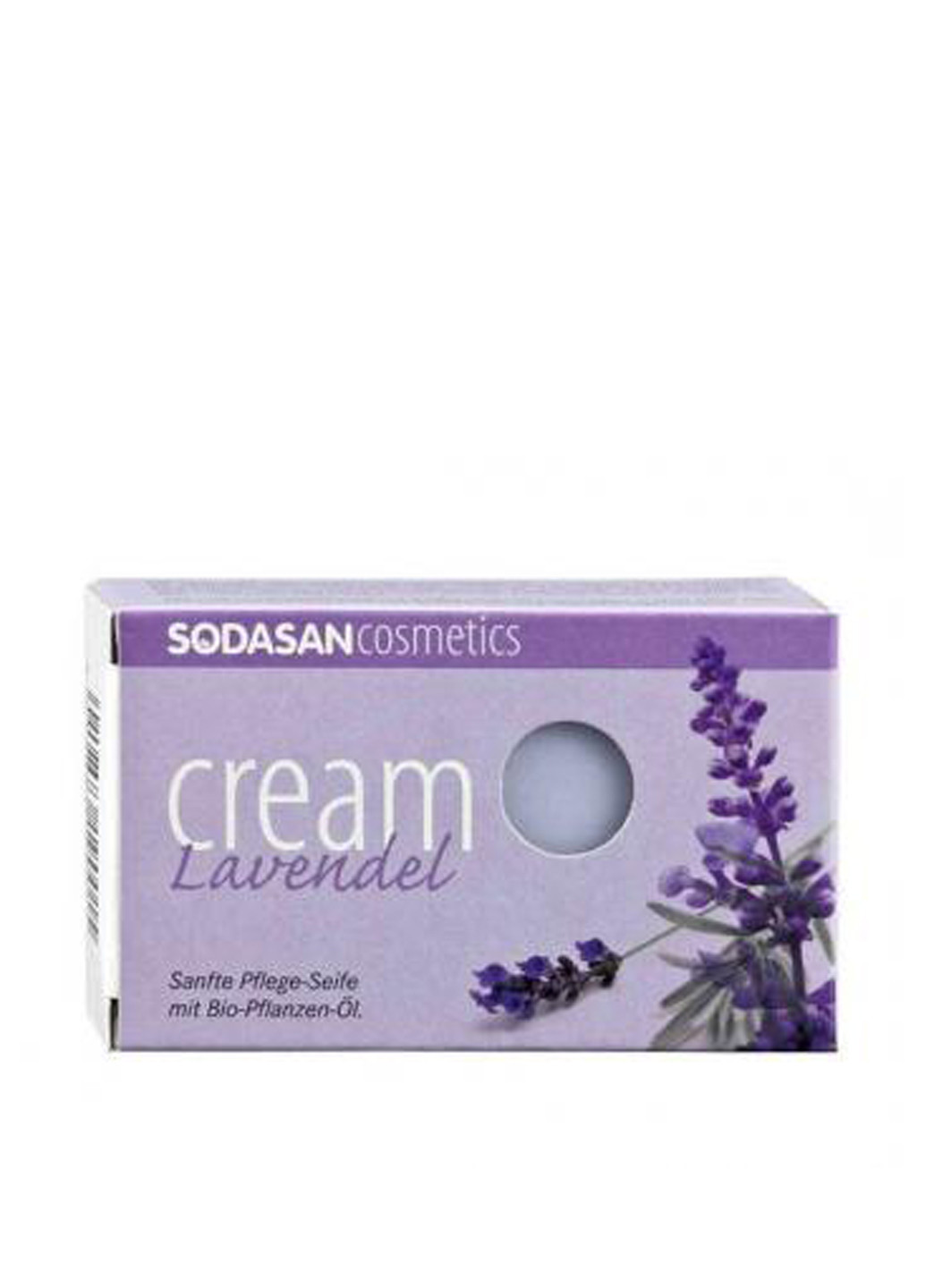 Крем-мило органічне Lavender, для обличчя, з маслами ши і лаванди, 100 г Sodasan (151219303)