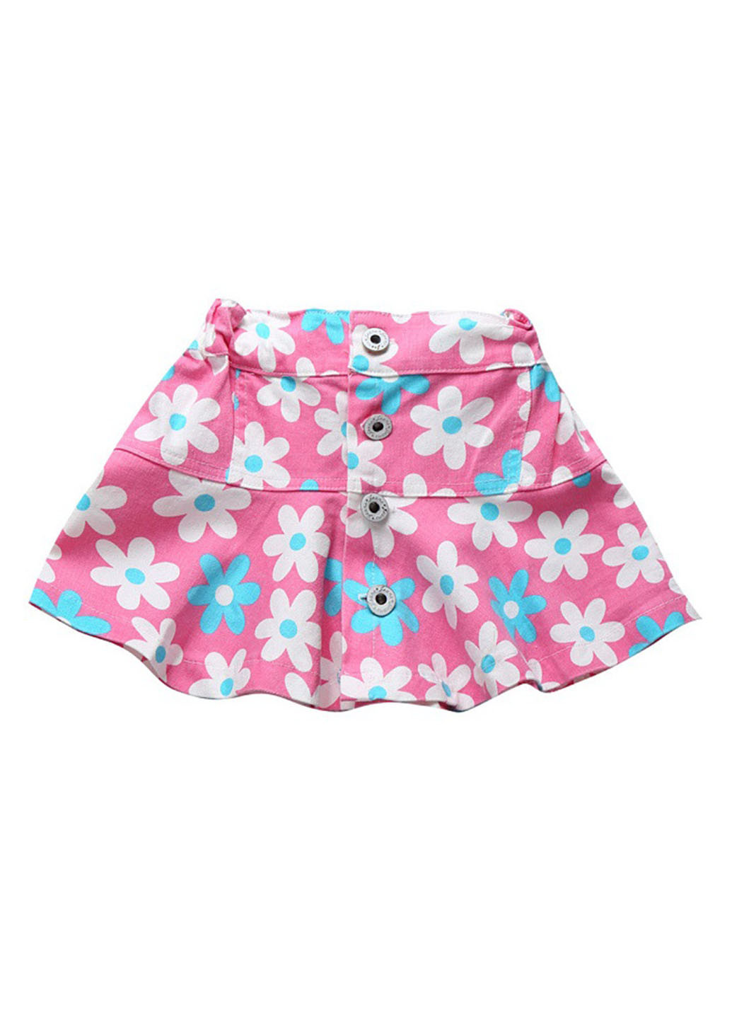 Розовая кэжуал цветочной расцветки юбка Best Kids мини