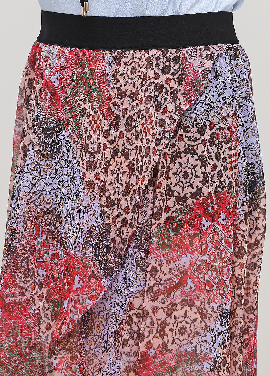 Разноцветная кэжуал с абстрактным узором юбка Mark клешированная