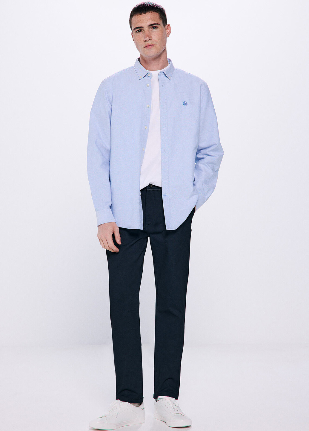 Темно-синие кэжуал демисезонные чиносы брюки Springfield