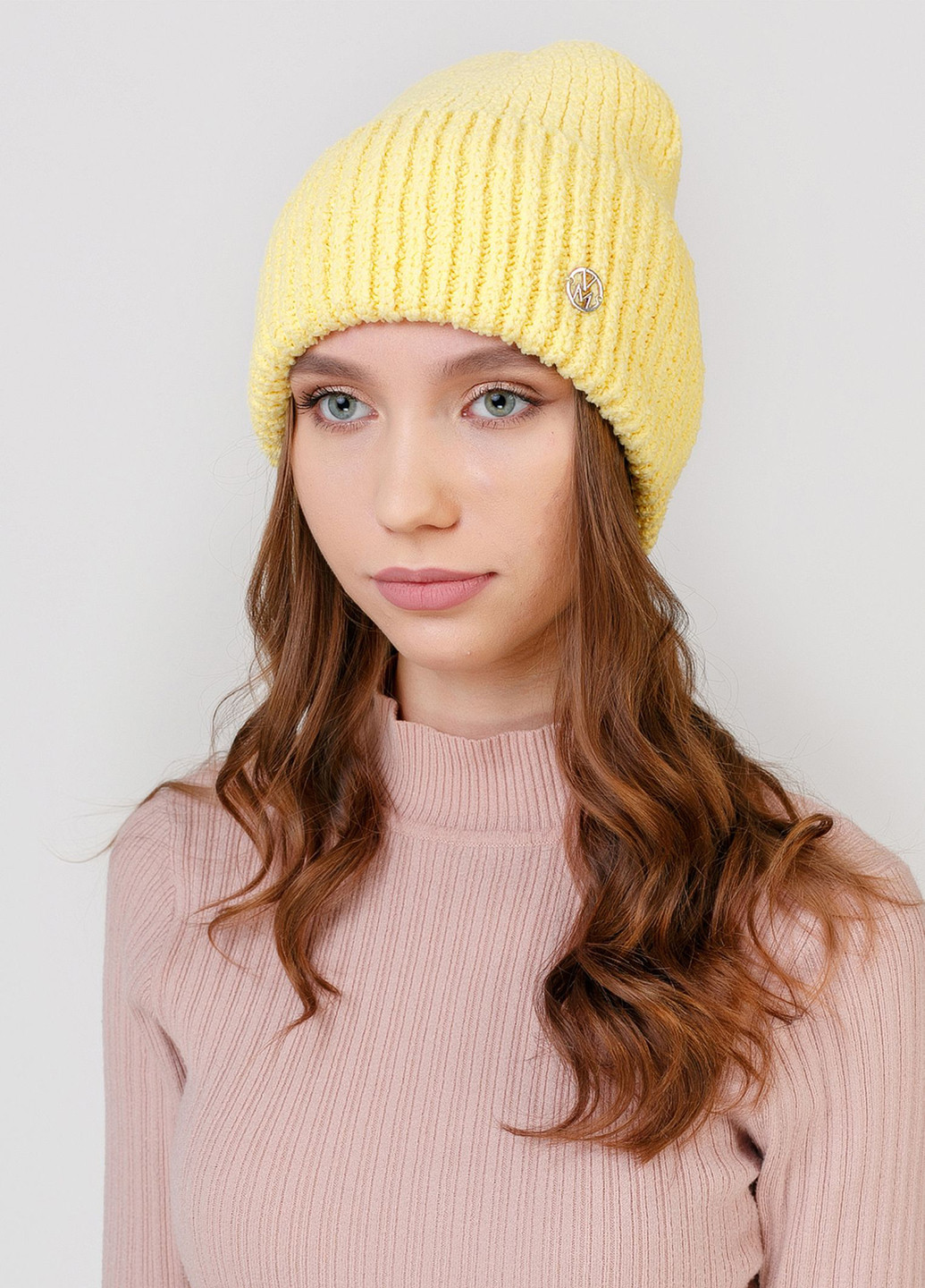 Шерстяная зимняя теплая женская шапка без подкладки 330213 Merlini (254281120)