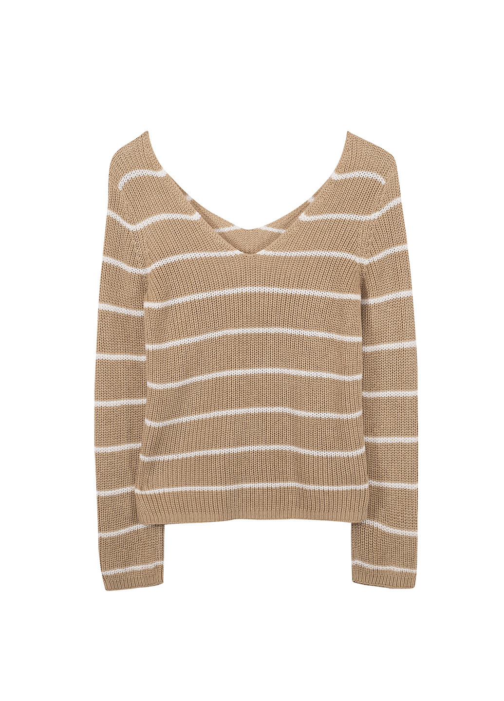 Бежевый демисезонный пуловер пуловер Vila