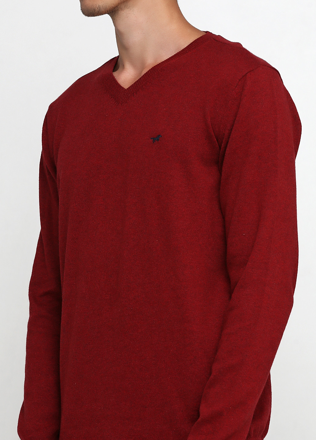 Темно-червоний демісезонний пуловер пуловер Mustang