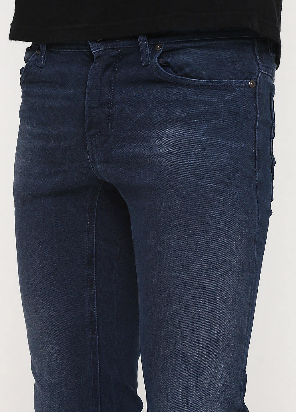 Темно-синие демисезонные джинсы Sisley