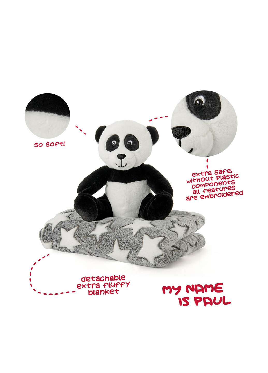 Плед з м'якою іграшкою, 120x80 см Perletti (363640821)