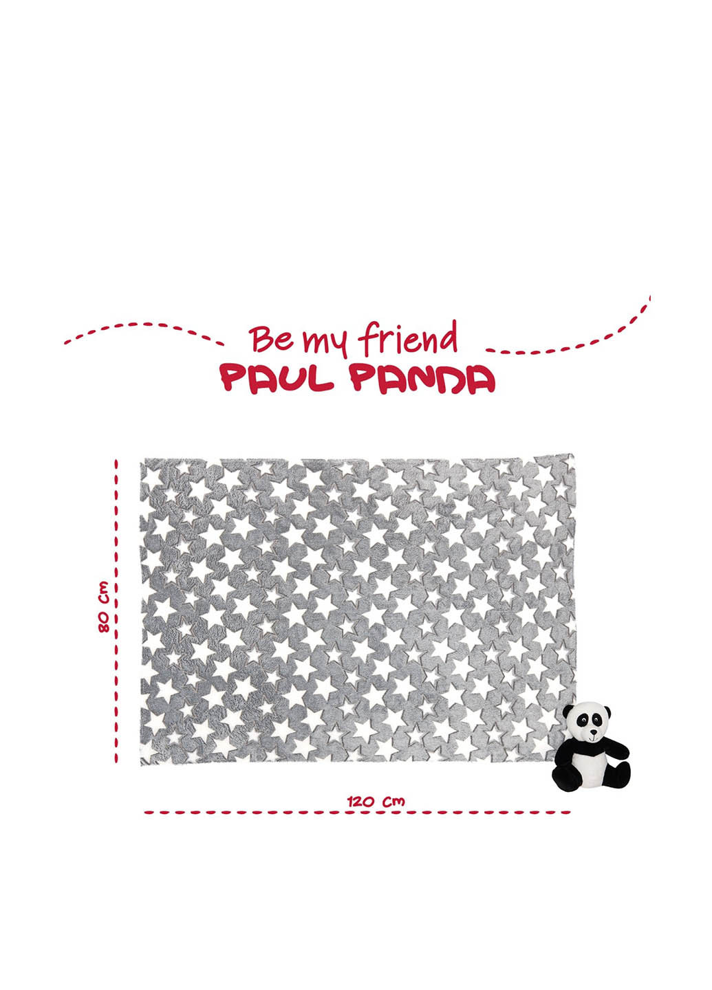 Плед з м'якою іграшкою, 120x80 см Perletti (363640821)