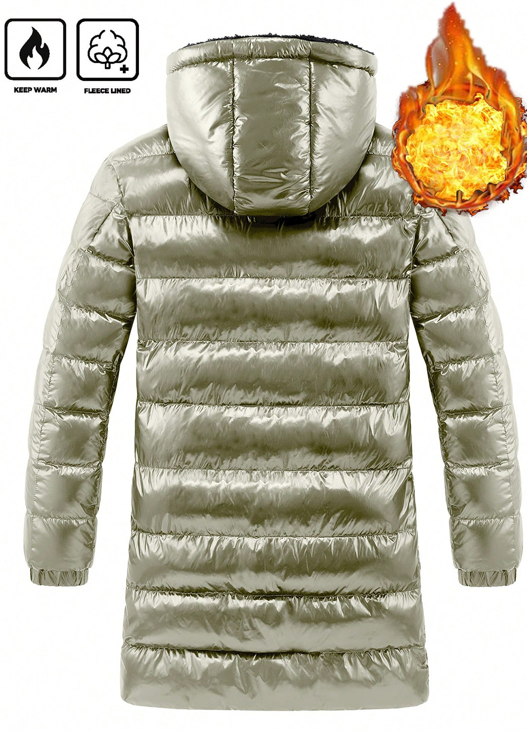 Серебристая демисезонная куртка SHEIN