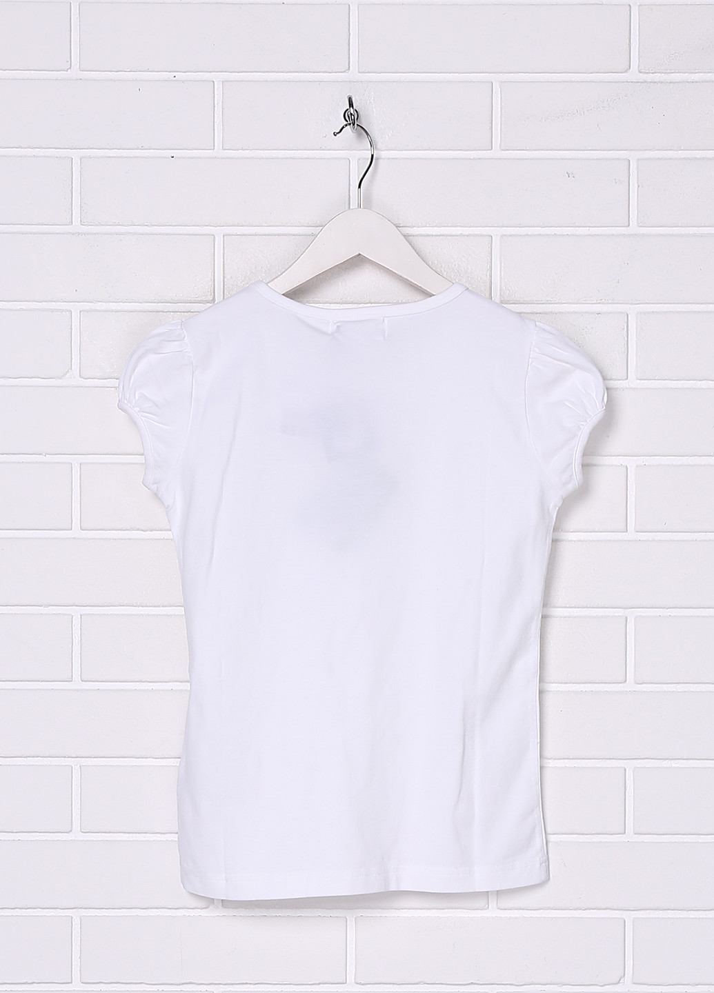 Белая летняя футболка с коротким рукавом Simonetta Jeans