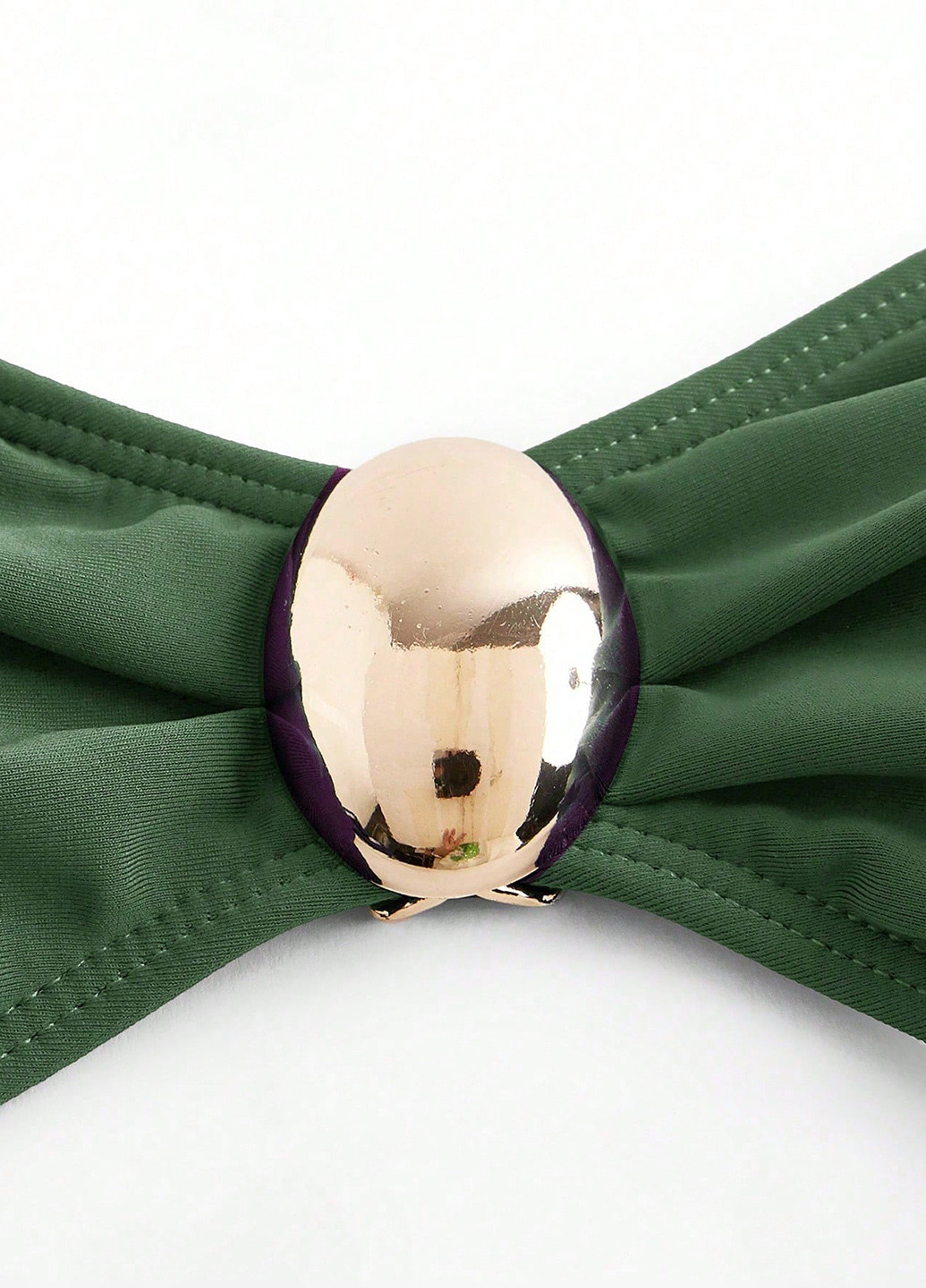 Зеленый летний комплект (лиф, трусики, юбка) раздельный, бандо SHEIN