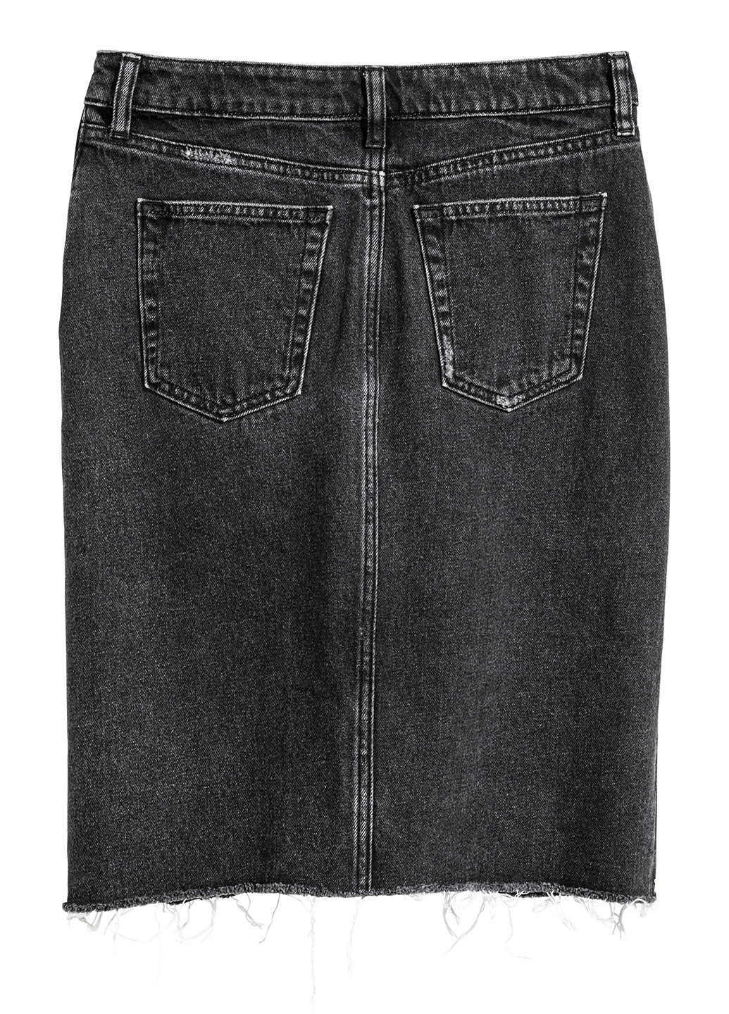 Черная джинсовая юбка H&M мини