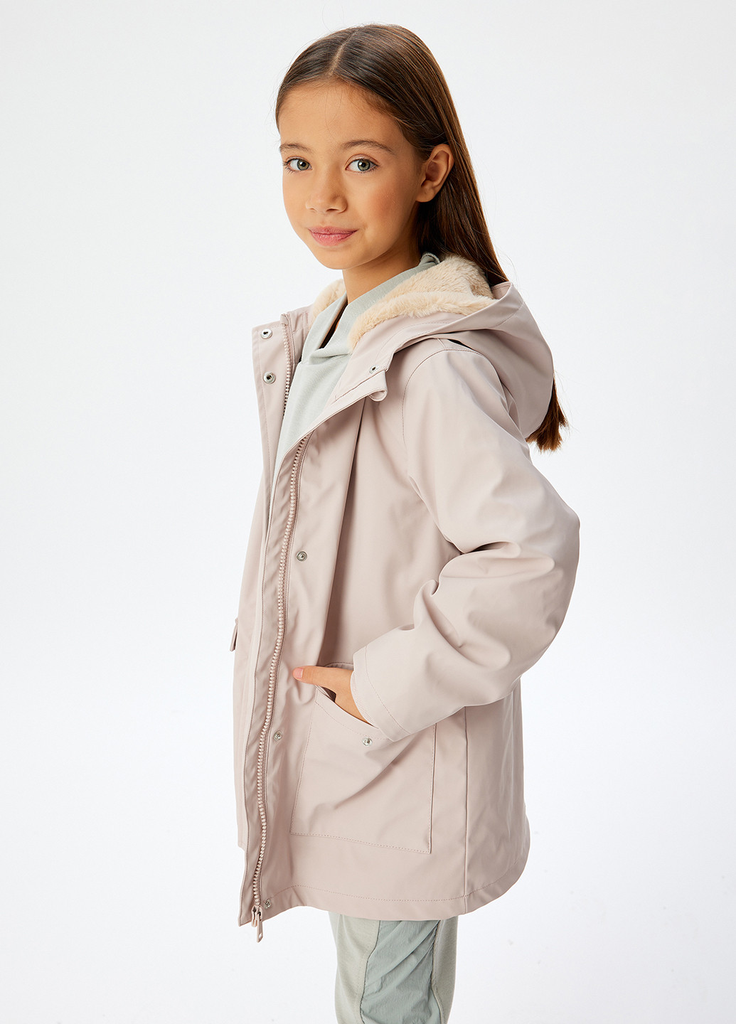 Пудровая демисезонная куртка KOTON