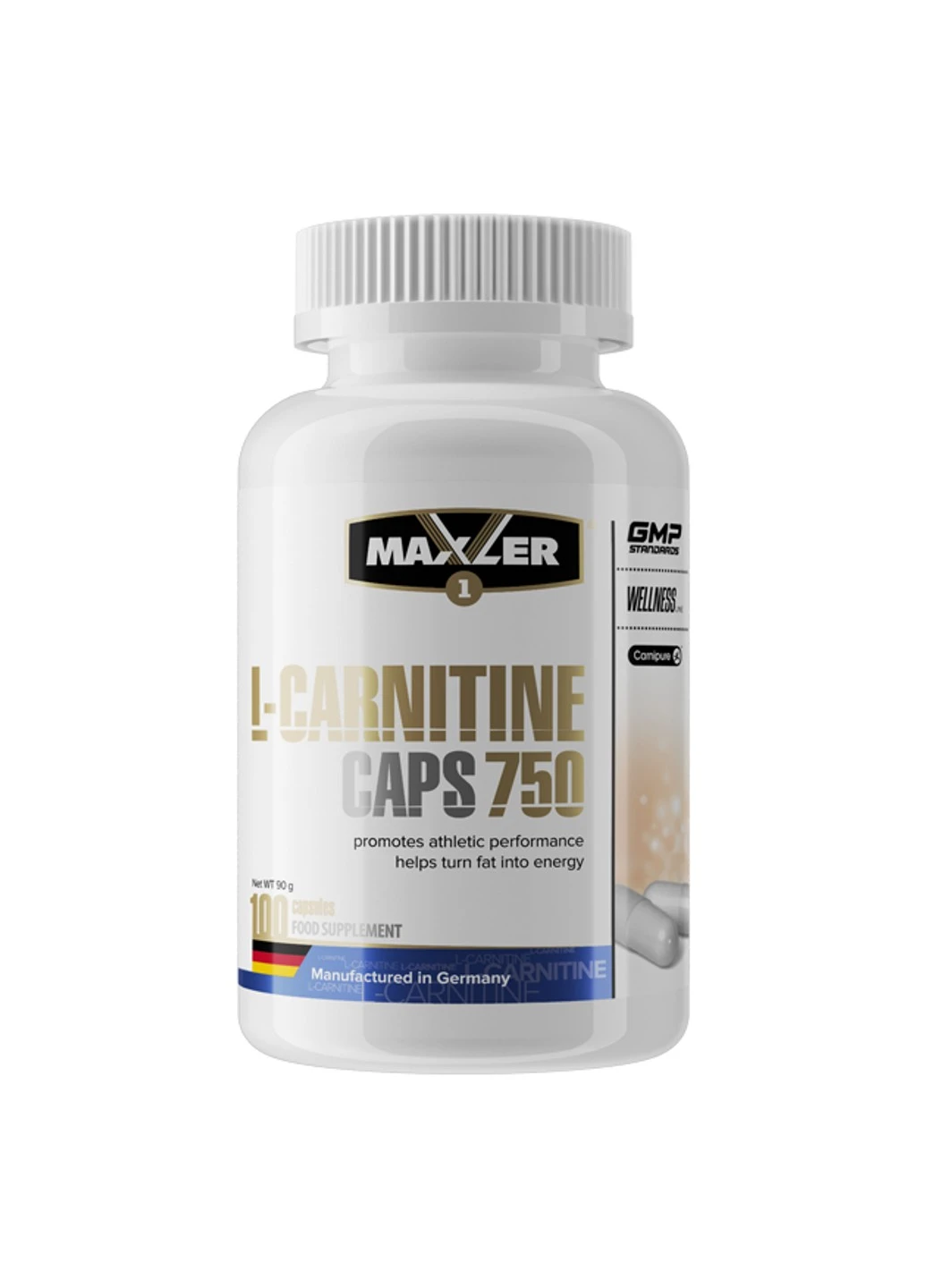 Л-карнітин L-Carnitine Caps 750 100caps макслер Maxler (255363494)