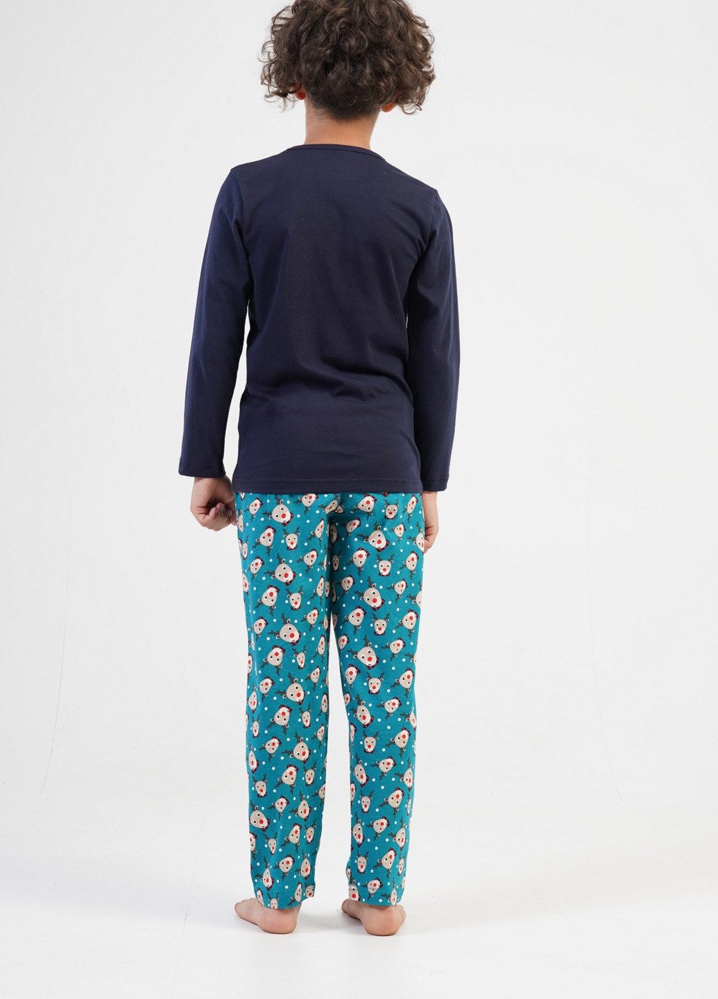Синяя всесезон комплект (лонгслив, штаны) лонгслив + брюки Vienetta