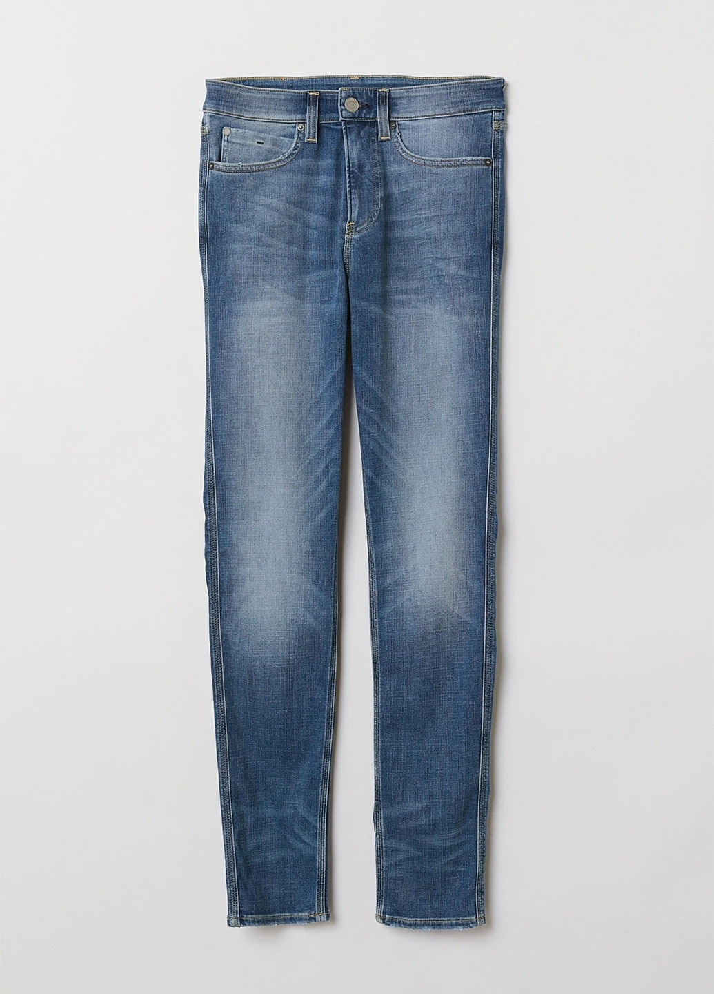 Синие демисезонные зауженные, скинни джинсы H&M