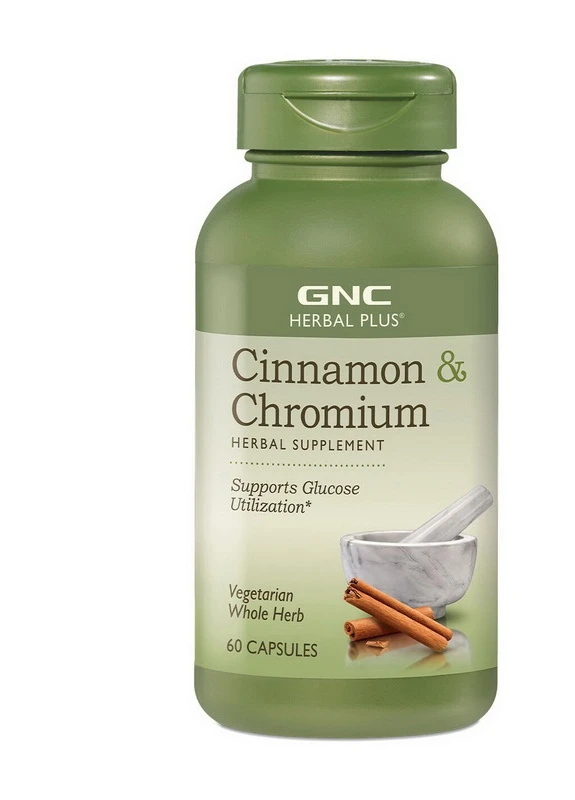 Вітаміни CINNAMON CHROMIUM 60 caps GNC (254371771)
